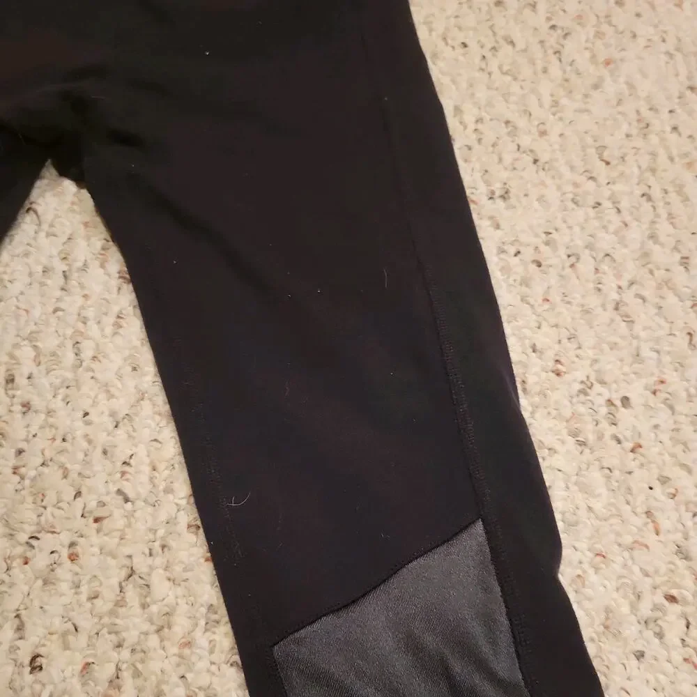 Alo Yoga Women’s High-Waist Mesh Black Moto Leggings Active Yoga Gym Size XS